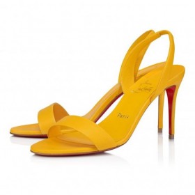 Christian Louboutin O Marylin 85 Mm Sandále Nappa Kože Peľ CL Topánky