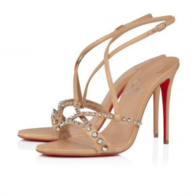 Christian Louboutin Tatooshka Hrotmi 100 Mm Strappy Sandále Červenať Christian Louboutin Topánky