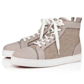 Christian Louboutin High-top Louis Orlato Sasso/béžová Semiš Kožené
