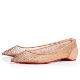 Christian Louboutin Čerpadlá Hlúposti Kamienkami Verzia Svetlo Čistý Hodváb