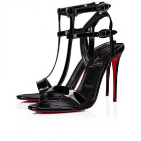 Christian Louboutin Sandál Mara 100 mm Black/lin Black Patent