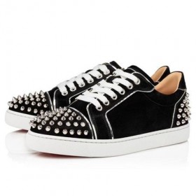 Christian Louboutin Tenisky Vieira 2 Black/silver Veau Velours