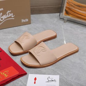 Christian Louboutin CL Mule Calf Leather Leche