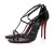 Christian Louboutin Sandál Riojana Hrotmi 100 mm Black/lin Äierna Koža