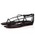 Christian Louboutin Sandál Riojana Hrotmi Black/lin Äierna Koža