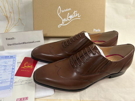 Christian Louboutin 내 Amor W 옥스포드는 페인트칠된 종아리에 가죽 Atlantic CL 신발