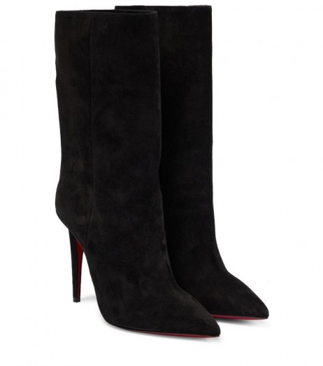 Christian Louboutin Astrilarge 스웨이드 부츠 블랙 Christian Louboutin Shoes