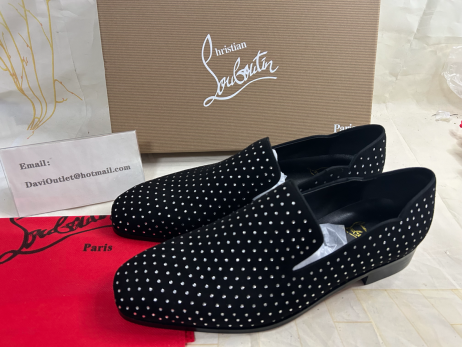 Christian Louboutin 멋쟁이 병아리 매 납 로퍼 블랙 Christian Louboutin Shoes