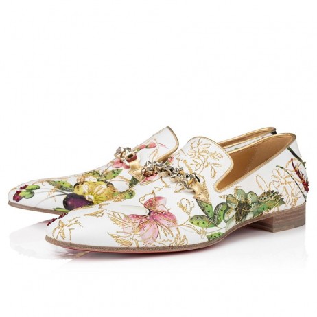 Christian Louboutin Dandyswing Romantism 퍼 송아지 Romantism 자수색