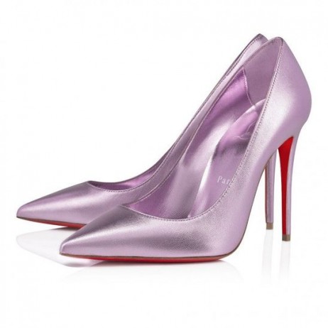 Christian Louboutin 케이 100mm 펌프 무지개 빛깔의 가죽 Parme Christian Louboutin Shoes