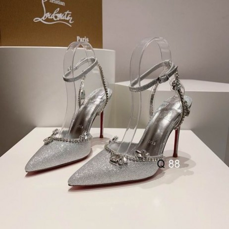 Christian Louboutin MaryKate 퀸 100MM 펌프리 장식 반짝이버