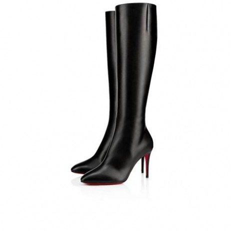 Christian Louboutin 높이팅 엘 보타 70mm 까만 송아지 Christian Louboutin Shoes