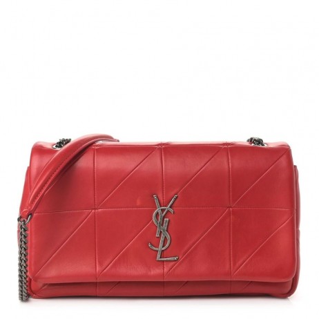 Saint Laurent 작은 Jamie 가방 빨간색 패치 워크 램스킨 Saint Laurent 가방