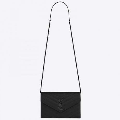 Saint Laurent 라틴어 거룩한 묵주 봉투 체인의 모든 지갑 블랙 Saint Laurent 가방