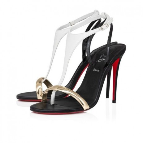 Christian Louboutin Athina100Mm 끈으로 된 샌들색