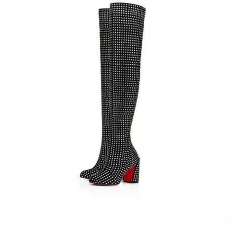 Christian Louboutin 인 보타 85mm 부츠 납 붐 블랙 Christian Louboutin Shoes