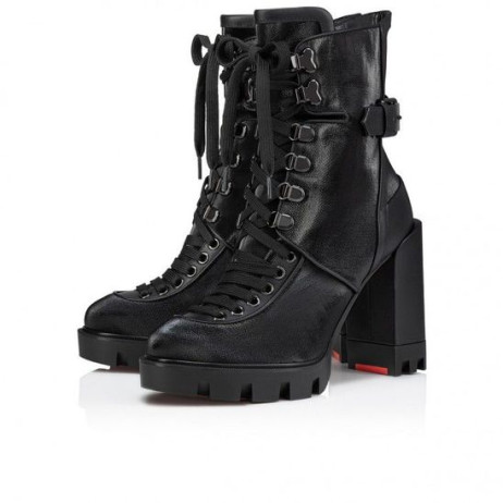 Christian Louboutin Macademia100Mm 저렴한 부츠 블랙 Christian Louboutin Shoes