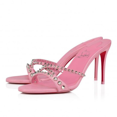 Christian Louboutin Tatoosh 파 85Mm 노새 아이는 가죽 그리고 스파이크 칼립소 Christian Louboutin Shoes
