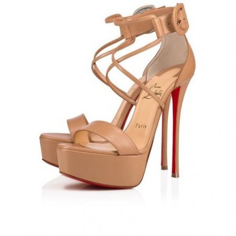 Christian Louboutin 플랫폼 Choca150mm 아이 누드