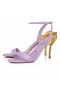 Christian Louboutin Ginko 소녀 85mm Nappa 가죽 끈으로 된 샌들 Parme CL 신발장