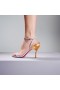Christian Louboutin Ginko 소녀 85mm Nappa 가죽 끈으로 된 샌들 Parme CL 신발장