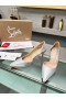 Christian Louboutin Iriza85mm 펌프 장식 직물 실버