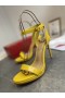 Christian Louboutin Loubi 퀸 샌들 100mm 특허 가죽색