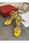 Christian Louboutin Loubi 퀸 샌들 100mm 특허 가죽색
