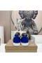 Christian Louboutin 루이스 주니어 스파이크 Orlato 스니커즈는 송아지와 특허가 가죽색