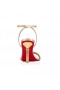 Christian Louboutin Mascasandal85Mm 샌들이 무지개 빛깔의 가죽 Leche CL 신발