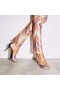 Christian Louboutin 열 Apostropha80mm 펌프 무지개 빛깔의 가죽 Parme CL 신발