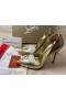 Christian Louboutin 이트 120 금속 도마뱀과 가죽 펌프 CL 신발장
