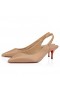 Christian Louboutin 스포티 케이트는 슬링 55Mm 슬 펌프 Nappa 가죽무