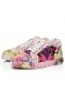Christian Louboutin 비에이라는 운동화 Satin Crepe 피는 인쇄 색 CL 신발장
