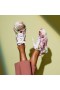 Christian Louboutin 비에이라는 운동화 Satin Crepe 피는 인쇄 색 CL 신발장