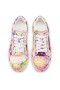 Christian Louboutin 비에이라는 운동화 Satin Crepe 피는 인쇄 색 CL 신발장