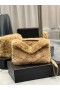 Saint Laurent Loulou 호흡 작은 가방 베이지 색 가죽 Saint Laurent 가방
