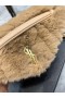 Saint Laurent Loulou 호흡 작은 가방 베이지 색 가죽 Saint Laurent 가방