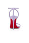 Christian Louboutin100mm 라일락 전체가 금연/lin 라일락 전체가 금연 가죽 샌들