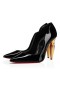 Christian Louboutin Lipchick 펌프 100mm 특허 송아지를 블랙