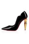 Christian Louboutin Lipchick 펌프 100mm 특허 송아지를 블랙