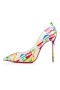 Christian Louboutin Pumps 케이 100mm-multi/lin Bianco Satin Crepe