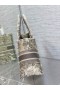 디올 책 Tote 회색 Toile de 쥬이 자수