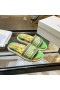 디올 Dway Jardin d'Hiver 면 자수 직물 그린