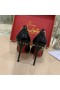 Christian Louboutin Anjalina 스파이크 펌프 박힌 블랙 특허 가죽 CL 신발