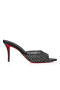 Christian Louboutin Apostropha 노새 메시 납 80Mm 뮬 블랙