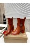 Christian Louboutin 첼시 부츠 70mm 송아지 Brown