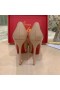 Christian Louboutin Dirditta130mm 펌프는 특허 가죽 누드