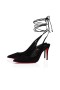 Christian Louboutin 스 케이트 펌프 85mm Veau 블랙 벨루어