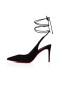 Christian Louboutin 스 케이트 펌프 85mm Veau 블랙 벨루어
